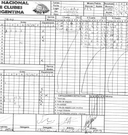 Planilla Liga A WATTAS  6 - GEBA 11